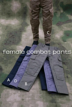 1 / 6th Moda Asker Aksesuarları Kadın Savaş Pantolon Modeli için 12 