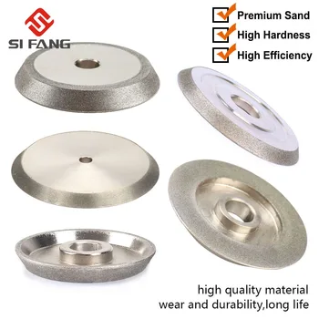 1 ADET 78mm elmas taşlama tekerleği Elektrolizle Taşlama Daire 150Grit Değirmeni Karbür Metal Tungsten Çelik freze kesicisi