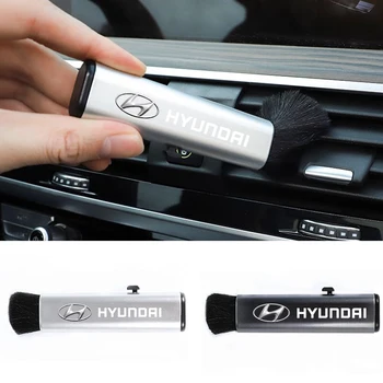 1 Adet Araba Geri Çekilebilir Temizleme Fırçası Hyundai Logosu Sonata ı40 ı30 Tucson Genesis IONİQ Elantra Rena IX25 IX35 Araba Aksesuarları