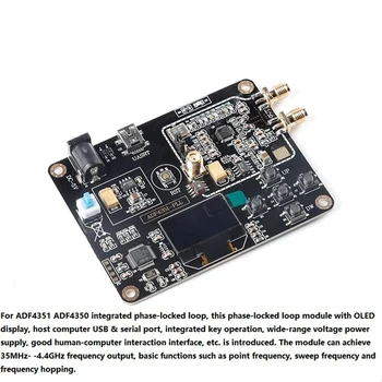 1 Takım ADF4351 35 M-4.4 G RF Sinyal Kaynağı İçin STM32 Tek Çipli Faz Kilitli Döngü On-devre kartı modülü (Siyah)