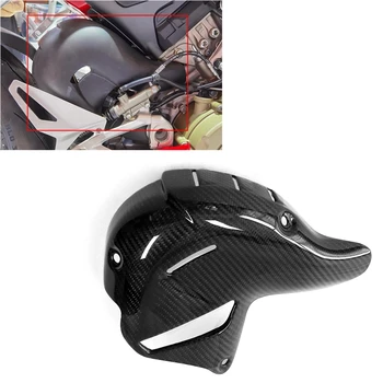 100 % 3K Kuru Karbon Fiber Motosiklet Modifikasyon Fairing Egzoz Kapağı Ducati Panigale V4/V4S / V4R Streetfighter V4 2018-2022