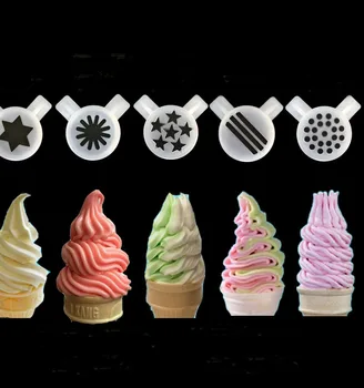 3 ADET Dondurma Modelleme Kapakları Yumuşak Dondurma Makinesi Aksesuarı Meme Kapakları 29mm İç Çapı