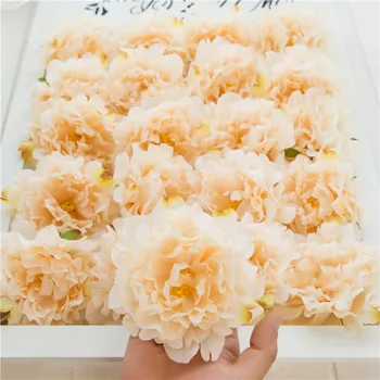 5 adet Büyük Şakayık Çiçek Kafa İpek yapay çiçek Düğün Parti Ev Dekorasyon İçin DIY Zanaat Çiçek 13cm