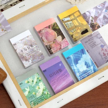 6 Stilleri 50 adet / kitap Romantik Flowerwashi çıkartma kitabı INS Tarzı Edebi El Hesabı DIY Malzeme Dekoratif Çıkartmalar