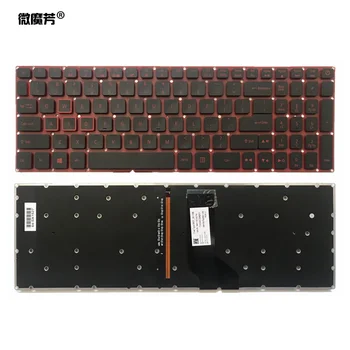 ABD dizüstü klavye AN515-51 Acer Nitro 5 AN515 AN515-52 AN515-53 dizüstü klavyesi Arkadan Aydınlatmalı siyah