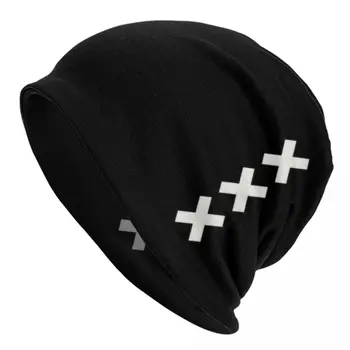 Amsterdam Andreas Çapraz Skullies Beanies Caps Erkek Kadın Unisex Serin Kış Sıcak Örgü Şapka Yetişkin Hollanda Kaput Şapka