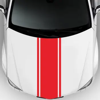 Araba sticker Kafa Yarış Spor Şerit Araba Kapakları Vinil Çıkartması Oto Dış Dekoratif Kamyon Çıkartmaları Volkswagen / Audi a3