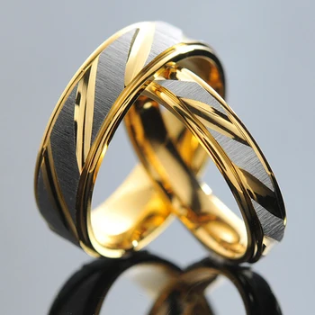 ATGO 1 Parça fiyat! Alyanslar kadınlar erkekler için Paslanmaz Çelik nişan yüzüğü Severler İçin onun ve onun söz yüzüğü setleri R005