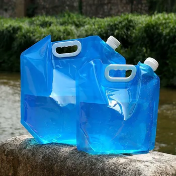 Açık Su Torbaları Katlanabilir Taşınabilir İçme Kampı Pişirme Piknik BARBEKÜ su deposu çanta Taşıyıcı Araba 3L / 5L / 10L Su Deposu