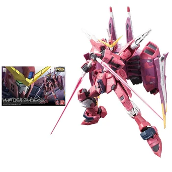 Bandai Gundam model seti Anime Figürü RG 09 1/144 ZGMF-X Adalet Hakiki Gunpla Robot Modeli Aksiyon oyuncak figürü Oyuncaklar Çocuklar için