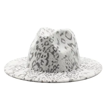 Bej Beyaz Yün Caz Şapka Kadın Erkek Keçe Yapış şapka Fötr Bayanlar Vintage Yün Panama Fedoras Cloche Kap