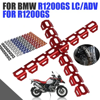 BMW için R1200GS LC ADV R1200 GS MACERA R1250GS R 1250 1200 GS Motosiklet Aksesuarları Egzoz İsı Kalkanı Susturucu Boru Kapağı