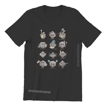 DnD Oyun Kumaş Tişörtleri Kawaii Klasik Erkek T Shirt Homme Erkek giysi baskısı Moda sevgililer Günü