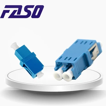 FASO 50 Adet LC UPC Fiber Optik Adaptör Simpleks / Dubleks Tek Modlu Fiber Çoğaltıcı
