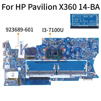 HP Pavilion X360 14-BA I3-7100U Dizüstü Anakart 923689-601 16872-1 SR343 DDR4 Laptop Anakart
