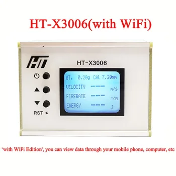 HT-X3005 / X3006 Çekim Hız Ölçer Topu Hız Enerji Ölçümü Çekim Chronograph Mermi Hız Test Cihazı arkadan aydınlatmalı LCD