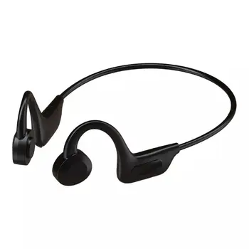 Kemik İletim Kulaklık Kablosuz Bluetooth5. 0 Kulaklık Açık Spor Kulaklık Kulaklık Mic Android iPhone İçin Destek SD Kart