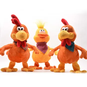 Komik Çılgın Dans Şarkı Bebek Horoz Ördek Kurbağa Elektrikli Tavuk Müzikal peluş oyuncak Güzel Horoz Gürültülü Oyuncaklar Çocuklar için