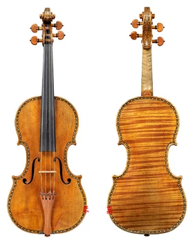 Kopya Antonio Stradivari 1683 keman Kabuk kakma işi keman 4/4 100 % Retro mat Üst Yağ Vernik Profesyonel ses keman
