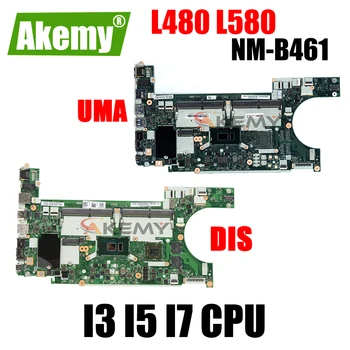 Lenovo Thinkpad için L480 L580 Laptop Anakart Anakart EL480 / EL580 NM-B461 Anakart I3 I5 I7 CPU DDR4 100 % Tamamen Test Edilmiş