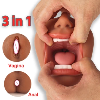 Masturbator ağız samimi masturbator erkekler için seks oyuncakları yetişkin ürünleri 18 + Yapay Oral Vajinal Gerçek Pussy Seks Oyuncakları erkekler için