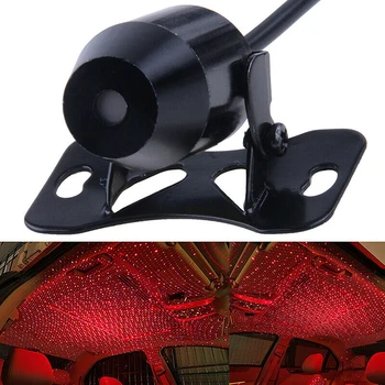 Meteor lamba araba atmosfer lamba iç ortam yıldız kırmızı ışık USB tak LED projektör yıldızlı gökyüzü lamba yeni stil romantik