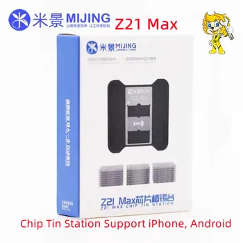 Mijing Z21 Z21 Max CPU Reballing Manyetik Şablon Platformu A8-A16 ve Android Teneke Dikim iPhone Onarım Aracı