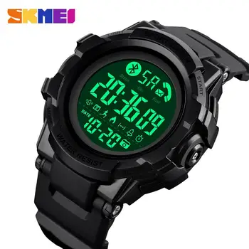 Moda akıllı saat SKMEI Erkekler Bluetooth Bilek Smartwatch Erkek Çağrı APP Mesaj Hatırlatma reloj inteligente Huawei Xiaomi İçin 1501
