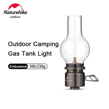 Naturehike gaz tank lambası uzun vadeli hafif taşınabilir açık kamp lambası ayarlanabilir ışık 75g (gaz tankı)