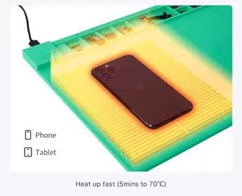REFOX RS30 isıtma pedi, yüksek sıcaklık crimpingprofessional silikon pas cep telefonu Tamir içinmobil tamir araçları