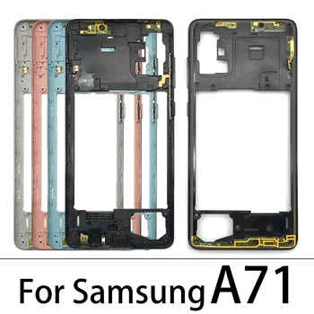 Samsung Galaxy A51 A71 Orta Çerçeve Konut A20 A30 A50 Orta Çerçeve Paneli Arka Konut Case Paneli Yedek Parçalar
