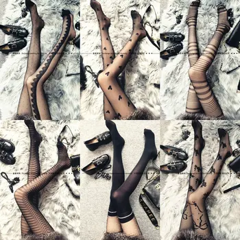 Seksi Gece Kulübü Eğlenceli İpek Çorap Ultra İnce Şeffaf Moda Kişiselleştirilmiş Çorap Kore Versiyonu Çok Tarzı İpek Çorap