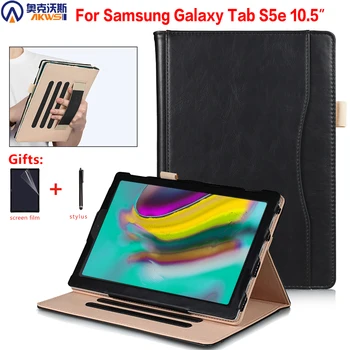 Standı samsung kılıfı Galaxy Tab S5E SM-T720 T725 10.5 Tablet Kapak Samsung Galaxy Tab için Bir 10.1 8.0 2019 Funda El Kayışı
