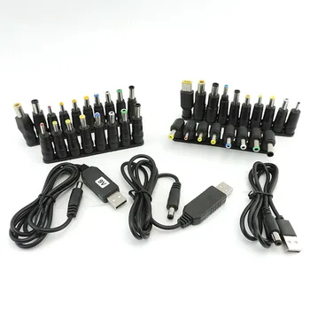 USB Güç Boost Hattı Step UP Modülü güç dönüştürücü kablosu DC 5V için 9V 8.6 V 12V 12.6 V 5.5x2. 1mm Fiş DC Erkek konnektör Adaptörü