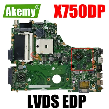 X750DP Dizüstü Anakart LVDS EDP ASUS X550 K550D X550D K550DP X750D Laptop Anakart