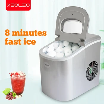 XEOLEO buz yapım makinesi Elektrik Mermi Silindirik buz yapma makinesi 12kg / 24h Otomatik Ev Mini Buz Makinesi Süt Çay Dükkanı İçin