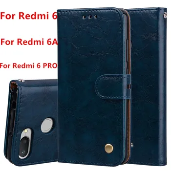 Xiaomi Redmi için 6A Kılıf Redmi 6 Kapak Redmi 6 PRO Coque Yumuşak Silikon arka kapak Deri Flip Case Redmi 6 pro 6A telefon kılıfı