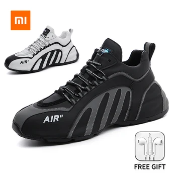 Xiaomi Youpin Erkek Deri rahat ayakkabılar Sneakers Moda Yeni Nefes kaymaz Eğlence Ayakkabı vulkanize ayakkabı Erkek Spor Ayakkabı