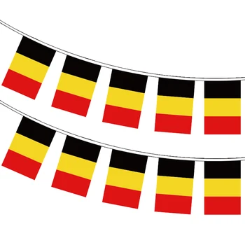 xvggdg 20 adet / takım Belçika kiraz kuşu bayrakları Flama Dize Afiş Kiraz Kuşu Festivali Parti Tatil