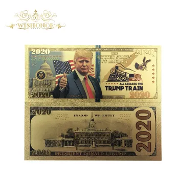 Yeni Tasarım 10 adet/grup Amerika 2020'nin Trump Banknot 2020 Dolar Banknot Fatura olarak Para Hediyeler Ücretsiz Kargo